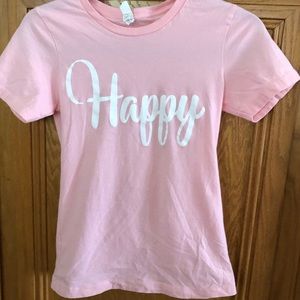 Pink Happy Tshirt